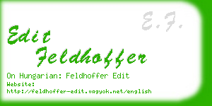 edit feldhoffer business card